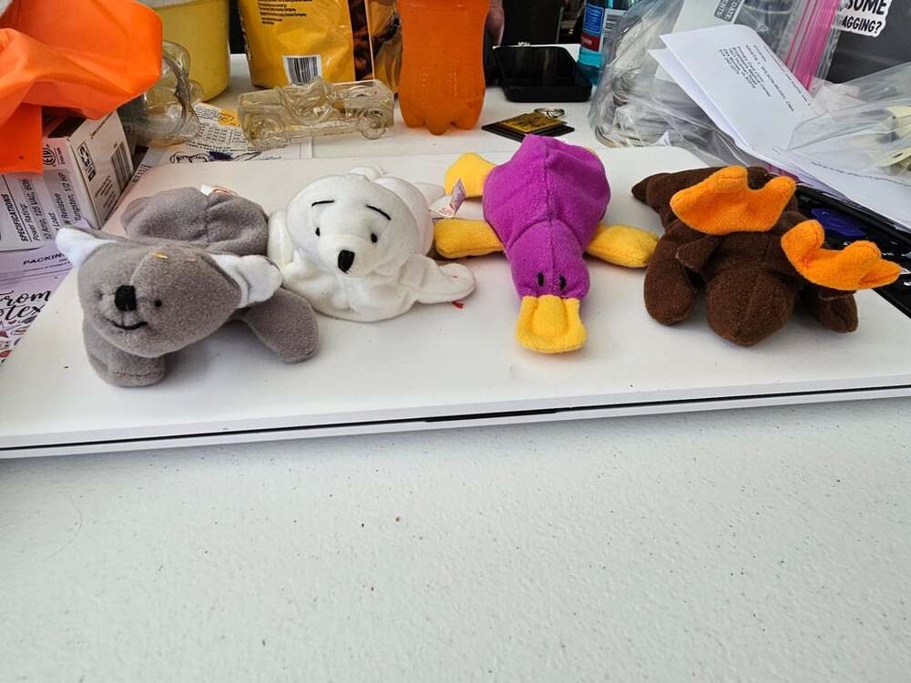 Ty Beanie Babies Lot Of 4 Plush Animals